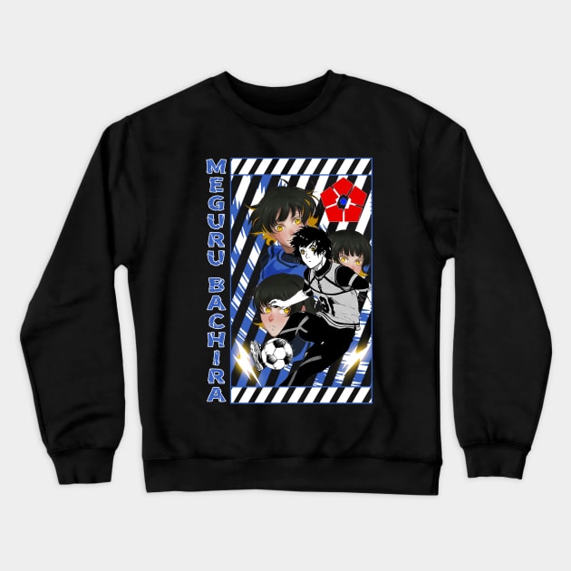 Meguru Bachira Blue Lock Crewneck Sweatshirt by AssoDesign